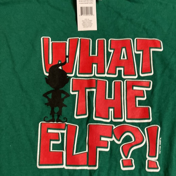 Men’s What the Elf Short Sleeve Christmas Shirt. Size XL. NWT - Picture 2 of 5